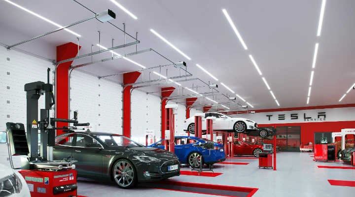 ورشة سمكرة على البارد في مكة 2 visualization photorealistic interior car rapair workshop lighting 3dcorner 171203 1 720x400 1