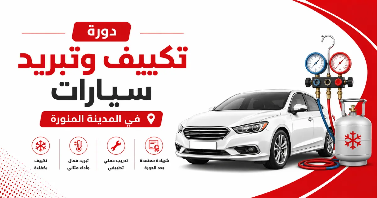 دورة تكييف وتبريد سيارات في المدينة المنورة
